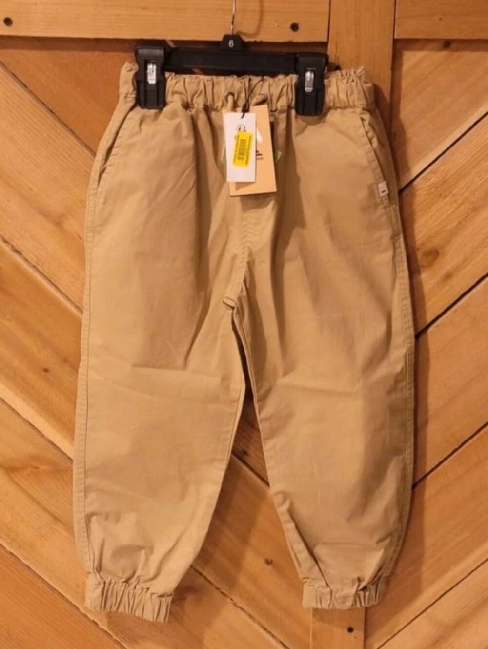Quiksilver Kids Tan Elastic-Waist Jogger Pants